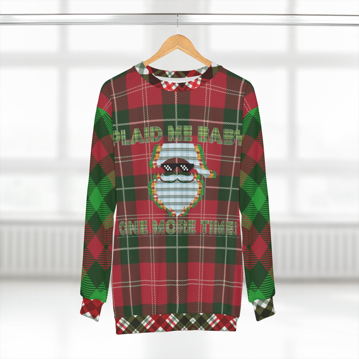 Plaid ugly 2024 christmas sweater