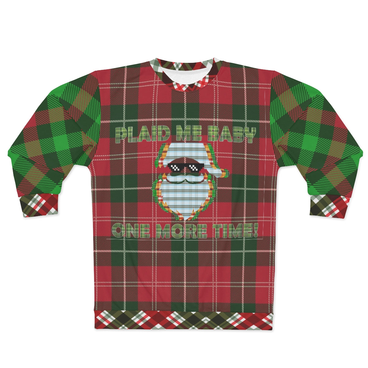 Plaid ugly 2025 christmas sweater